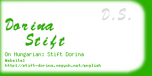 dorina stift business card